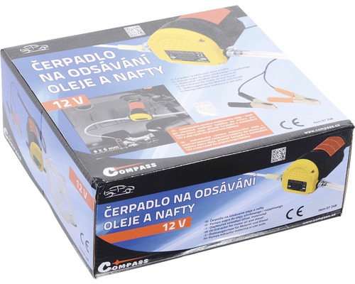 Balení odsávacího čerpadla na olej a naftu 12 V