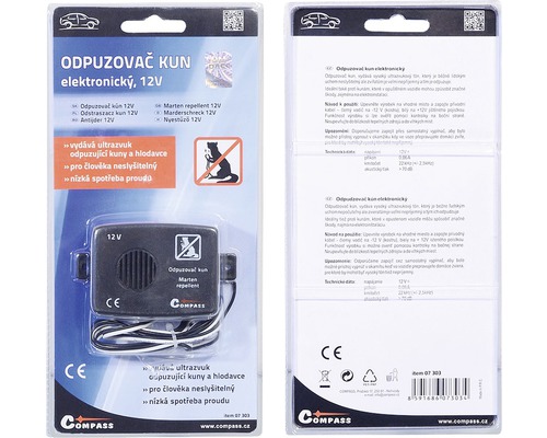 Odpuzovač kun s 12 V v blistrovém balení