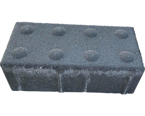 Betonová dlažba pro nevidomé šedá 20x10x6 cm Šedá dlažební kostka s výstupky