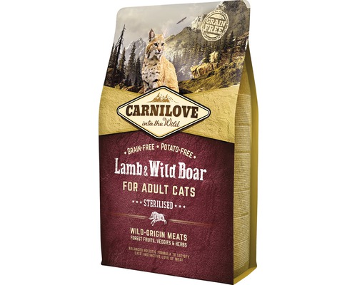 Granule pro kočky Carnilove Cat Grain Free Sterilised 2 kg Granule pro kočky Carnilove Cat Grain Free Sterilised 2 kg