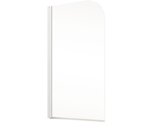 Jednodílná sprchová zástěna se zaobleným rohem