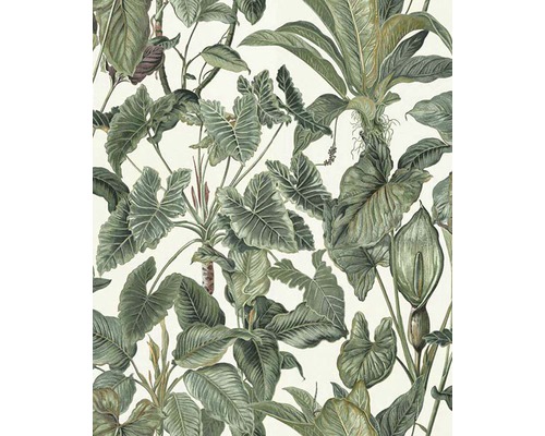 Vliesová tapeta 630307 Paradisio Floral Rostliny zelená 0,53 x 10,05 m Tapeta s hustým tropickým listovým designem