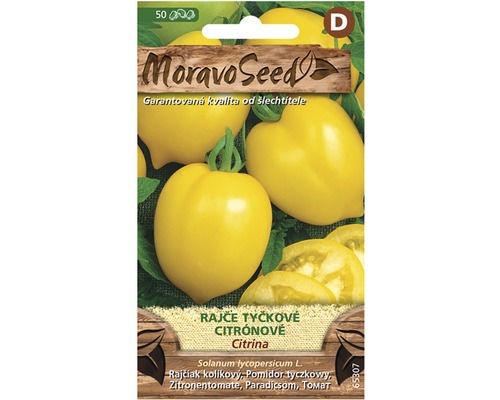 Rajče tyčkové citronové CITRINA MoravoSeed žluté