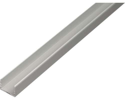 U profil hliník stříbrný eloxovaný 8,9x10x1,5 mm, 1 m