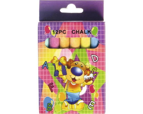 Balení dvanácti kusů křídy na tabuli