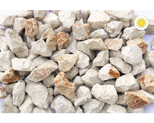 Kamenná drť vápencová dalmatská 22–32 mm béžová balení 25 kg