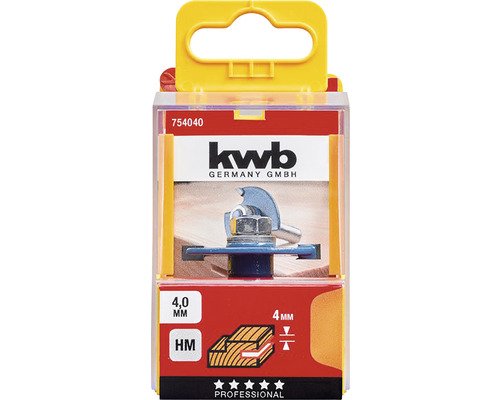 Zarovnávací fréza v balení od kwb, 4 milimetry