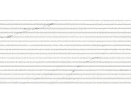 Obklad imitace mramoru Verona muro blanco 45 x 90 cm Světlé pruhované tapety s vodorovnými liniemi