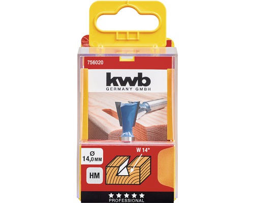 KWB drážkovací fréza na dřevo 14 milimetrů v krabici