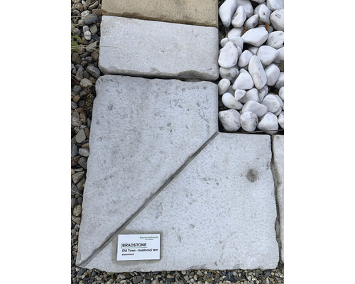 Betonová dlažba Bradstone Oldtown rohový prvek 45x45x4 cm