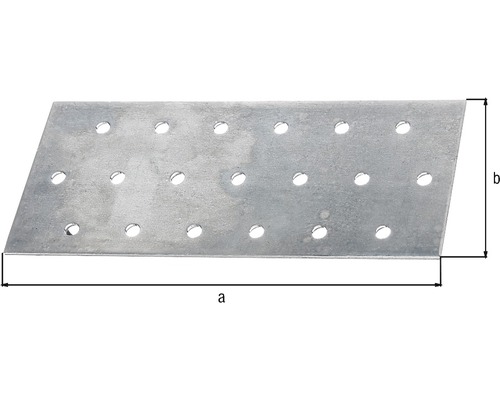 Děrovaný plech s několika otvory a rozměry