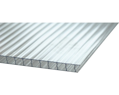 Polykarbonátová deska Bravo dutinková 2000 x 1050 x 10 mm čirá Vlnitá deska z plastu