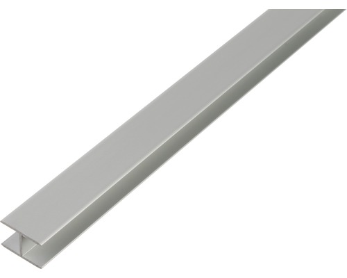 H profil samolepicí hliník stříbrný eloxovaný 8,9x20x1,5 mm, 1 m