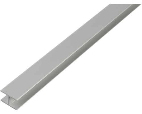 H profil samosvorný hliník stříbrný eloxovaný 8,9x20x1,5 mm, 1 m H-profil z hliníku