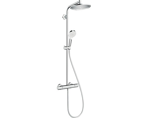 Sprchový systém s termostatickou baterií Hansgrohe Crometta S 240 1jet Showerpipe 27267000