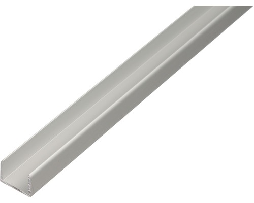 U profil hliník stříbrný eloxovaný 10,9x10x1,5 mm, 1 m Hliníkový U profil