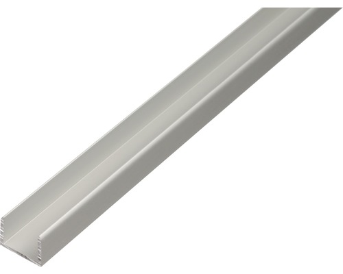 U profil hliník stříbrný eloxovaný 19,9x15x2 mm, 1 m Hliníkový U profil