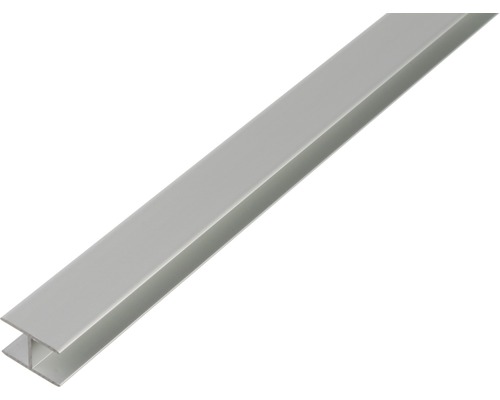 H profil samolepicí hliník stříbrný eloxovaný 10,9x20x1,5 mm, 1 m