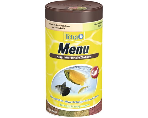 Krmivo pro ryby, vločkové TetraMin Menu 250 ml