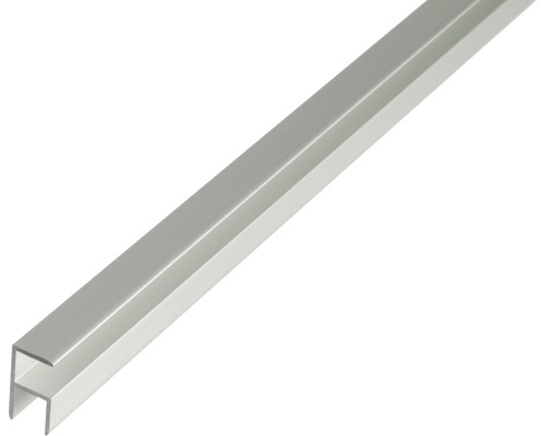 H profil samosvorný hliník stříbrný eloxovaný 12,9x24x1,5 mm, 1 m Hliníkový profil pro různé aplikace