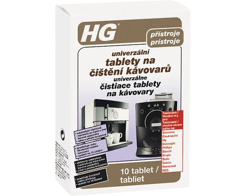 HG univerzální čistič kávovarů tablety