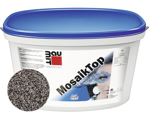 Tenkovrstvá omítka Baumit MosaikTop Essential Line 25 kg M306 Kbelík mozaikové omítky pro vnitřní i vnější použití, 25 kilogramů