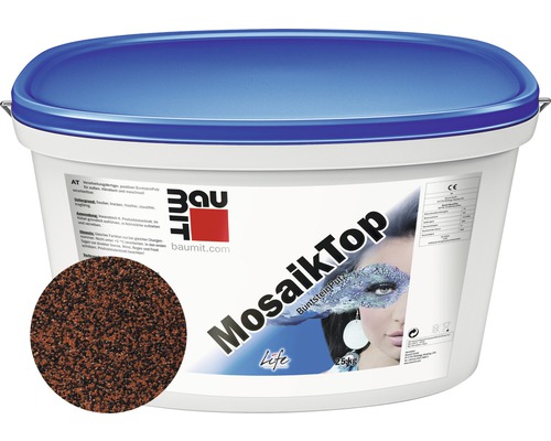 Tenkovrstvá omítka Baumit MosaikTop Essential Line 25 kg M314 Kbelík mozaikové omítky pro vnitřní i venkovní použití