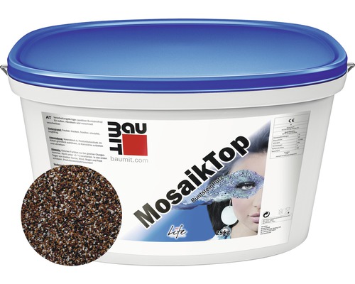 Tenkovrstvá omítka Baumit MosaikTop Essential Line 25 kg M316 Kbelík s mozaikovou omítkou MosaikTop od firmy Baumit