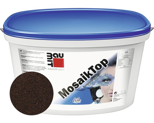 Tenkovrstvá omítka Baumit MosaikTop Essential Line 25 kg M317 Kbelík s mozaikovou omítkou MosaikTop Life od Baumit, 25 kilogramů