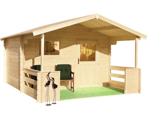 Dřevěný zahradní domek BPP Praktik přírodní 370 x 470 cm Dřevěný zahradní domek BPP Praktik přírodní 370 x 470 cm