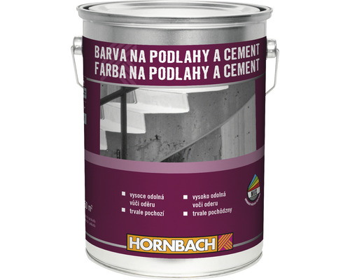 Barva na podlahy a cement HORNBACH 5 l RAL 7001 stříbrno-šedá