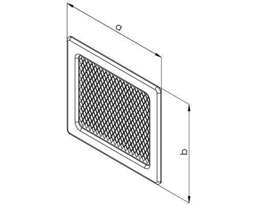 Ventilační mřížka s rozměry
