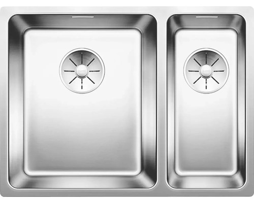 Nerezový dřez se dvěma vanami