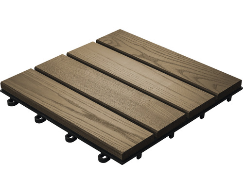 Teracová dlaždice s dřevěnou strukturou na plastovém základě