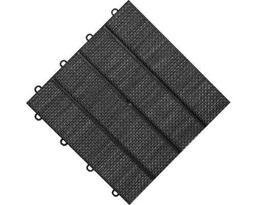 Čtvercová podlahová dlaždice s textilní strukturou