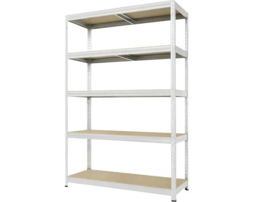 Kovový regál Kovona Futur Plus 1800x1200x450 mm 5 polic pozinkovaný Kovový regál Kovona Futur Plus 1800x1200x450 mm 5 polic pozinkovaný