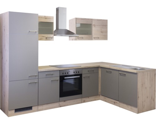 Kompletní kuchyně s digestoří, sporákem a dřezem