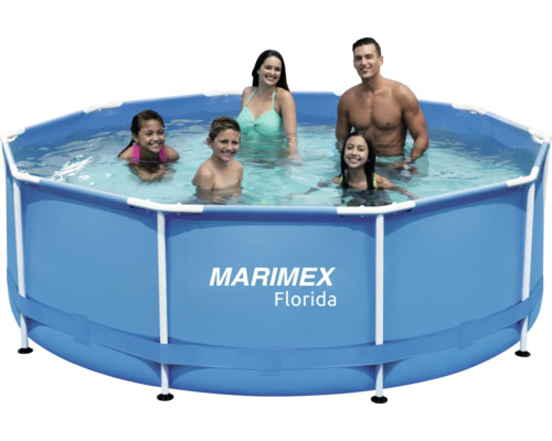 Bazén Marimex Florida Frame s rodinou ve vodě