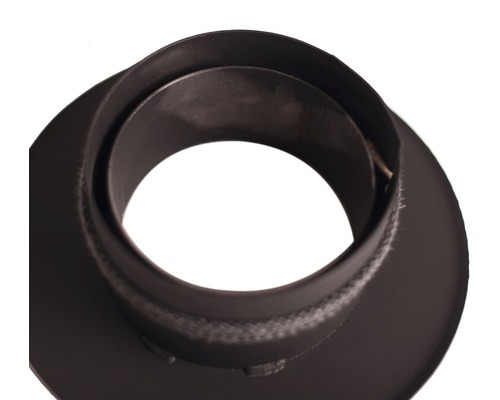 Kruhová rozeta ke kouřovodu z oceli