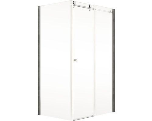 Rohová sprcha s posuvnými skleněnými dveřmi