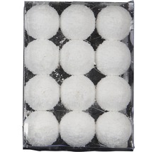 Dekorativní sněhové koule v balení po dvanácti kusech