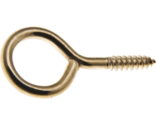Očko se závitem zavřené 20 mm pomosazené, 10 ks Šroub s okem