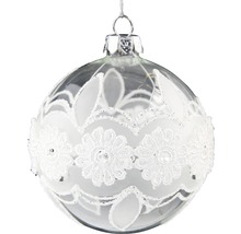 Vánoční ozdoba s květinovým dekorem