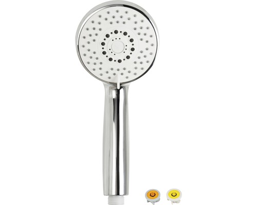 Ruční sprcha AVITAL eco Adda s funkcí úspory vody Ø 9,5 cm chrom/šedá-0