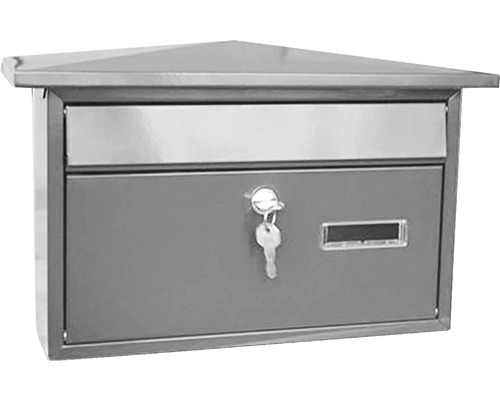 Poštovní schránka KT02, 410x287x100 mm, šedá
