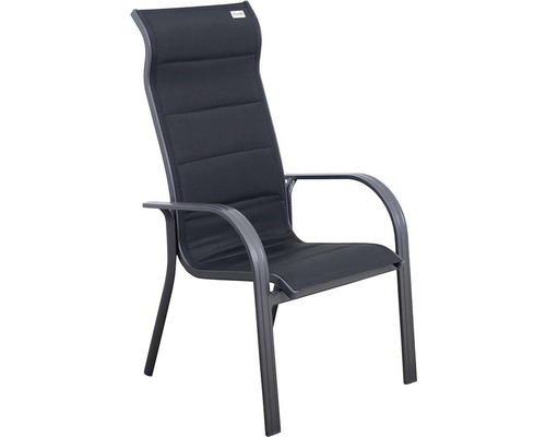 Zahradní židle s područkami a vysokým opěradlem