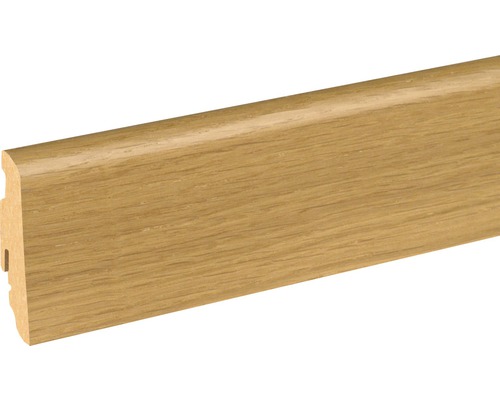 Soklová lišta Skandor dub Naturel olejovaná SU60L 19x58x2400 mm Dřevěná podlahová lišta