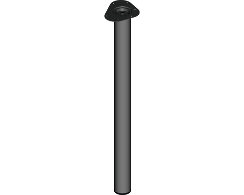 Nábytková noha Ø 60x800 mm, černá