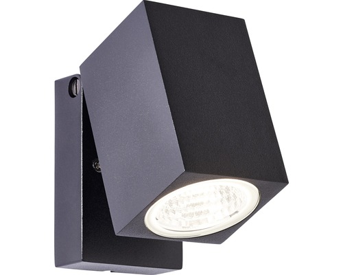 LED venkovní nástěnné svítidlo Lalumi Burk výkyvné IP44 6 W 510 lm 3000 K černé Otočné nástěnné svítidlo pro osvětlení interiéru