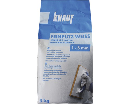 Štuková omítka KNAUF Feinputz univerzální 5 kg bílá